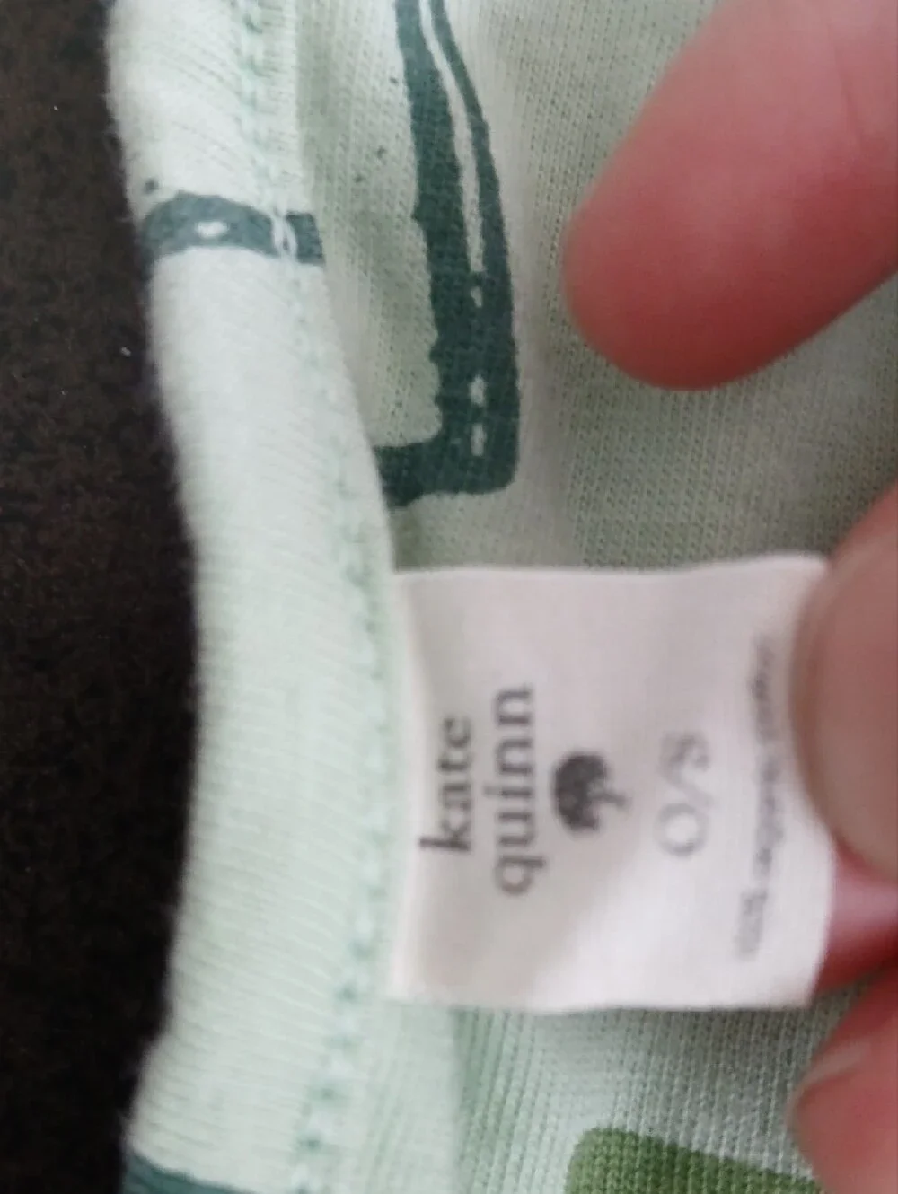kate quinn Kids Bib Pad with Alphabet Blocks Light Green and Teal Organic Cotton